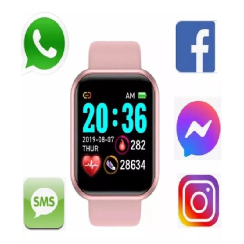 Relogio inteligente Smart Watch Unisexx Smartwatch D20 relógio Android ios Prova Agua Colocar Foto na Tela